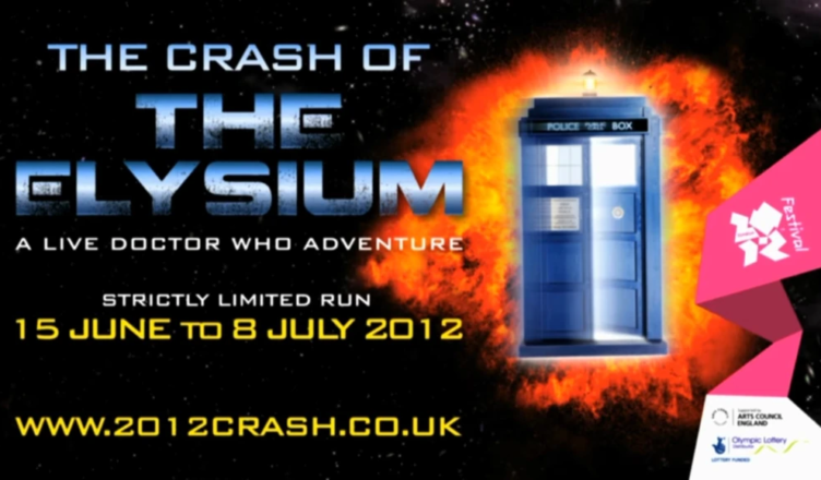 Poster for the Crash of the Elysium, the live action immersive experience